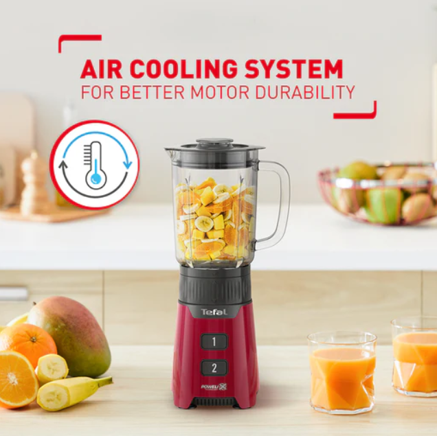 Tefal 1.0L Blender BL168 400W With 1L Glass Jug ( Chopper + Grinder)