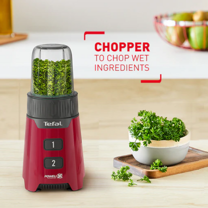 Tefal 1.0L Blender BL168 400W With 1L Glass Jug ( Chopper + Grinder)
