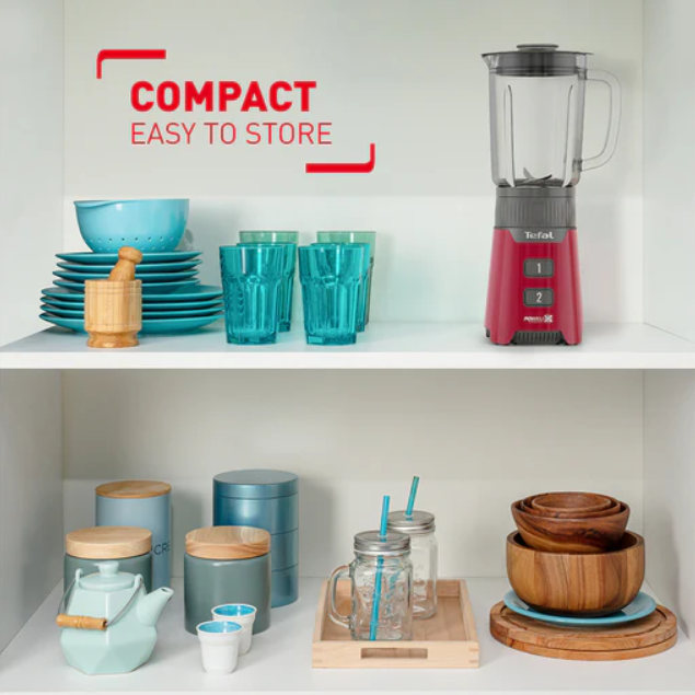 Tefal 1.0L Blender BL168 400W With 1L Glass Jug ( Chopper + Grinder)