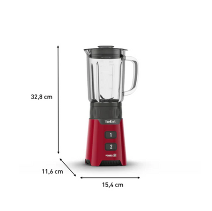Tefal 1.0L Blender BL168 400W With 1L Glass Jug ( Chopper + Grinder)
