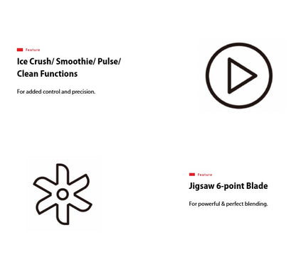 Toshiba BL-70PR2NMY Multifunction SHARKTOOTH Blades Blender / BL70PR2NMY - 2.0L