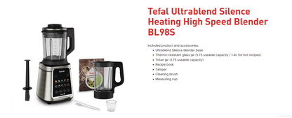 Tefal Ultrablend Silence Heating High Speed Blender BL98S/BL98SC65