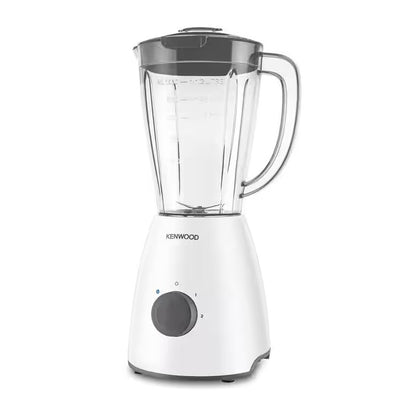 Kenwood 1.5L Blender 400W motor Plastic Goblet Bowl BLP10.A0WH 2 Speed with Pulse Stainless Steel Blades + Dry Mill Grinder BLP10A0WH (White)