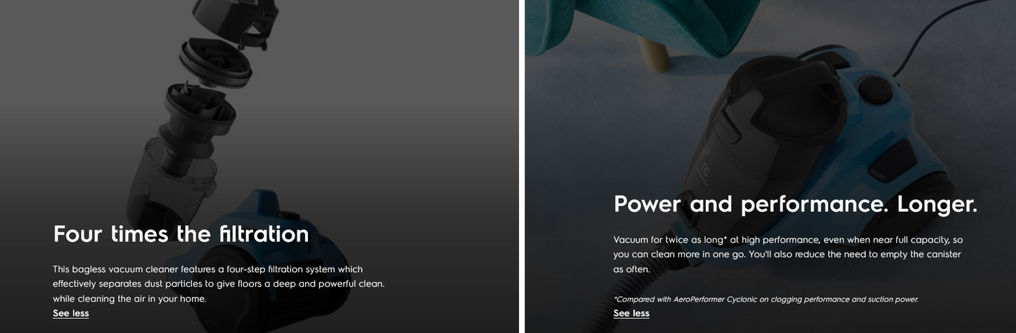 Electrolux EC31-2BB/C312BB Ease C3 canister vacuum cleaner