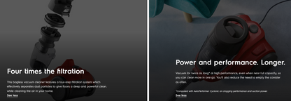 Electrolux EC41-6CR Ease C4 canister vacuum cleaner (Red)