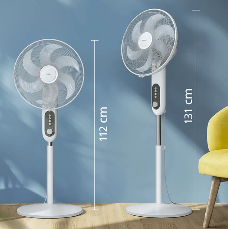 Philips 16'' Pedastal Fan 1000 Series CX1220/00 (White) timer 45W CX1220 Kipas Diri