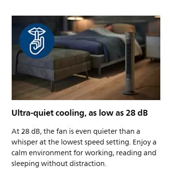 PHILIPS CX5535 Tower Fan 5000 Series CX5535/11 (Dark Grey)