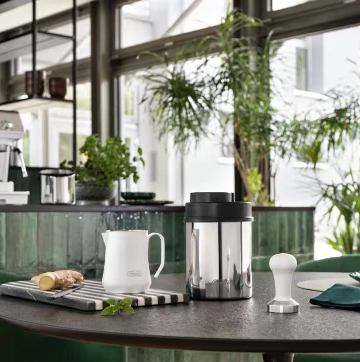 Delonghi 1.5L Manual Vacuum Sealed Coffee Canister DLSC063 500G