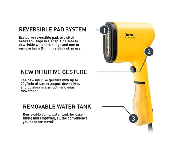 Tefal Pure Pop Garment Steamer DT2020/DT2020G0 (Alpine Blue)