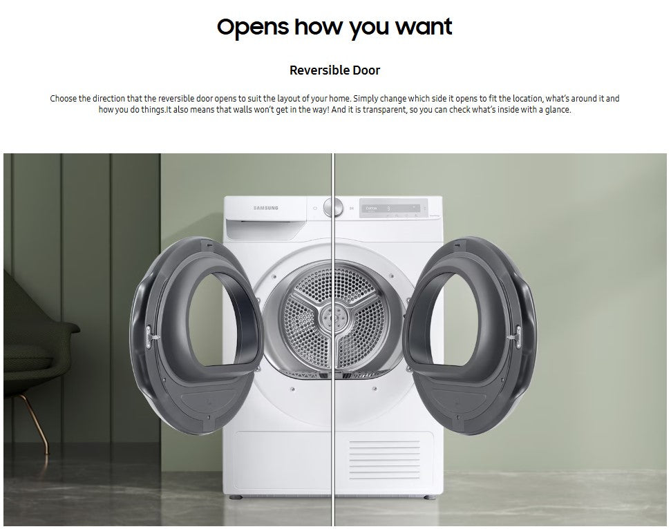 Samsung 9KG Heat Pump Dryer DV90T6240LH/FQ / DV90T6240LH