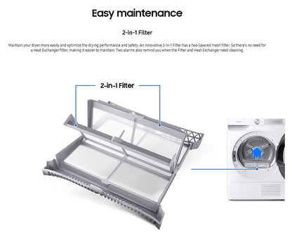 Samsung 9KG Heat Pump Dryer DV90T6240LH/FQ / DV90T6240LH