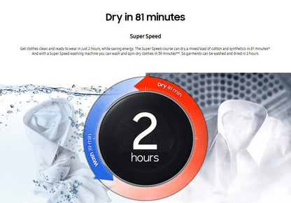 Samsung 9KG Heat Pump Dryer DV90T8240SX/FQ AI Control DV90T8240SX