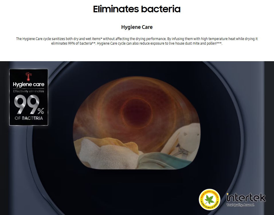 Samsung 9KG Heat Pump Dryer DV90T8240SX/FQ AI Control DV90T8240SX