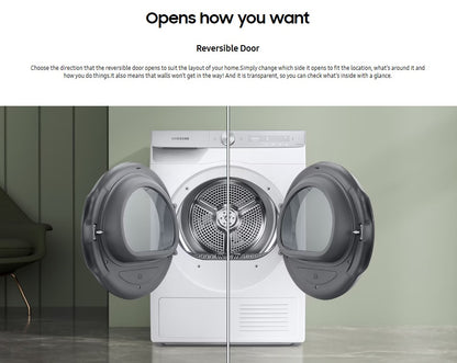 Samsung 9KG Heat Pump Dryer DV90T8240SX/FQ AI Control DV90T8240SX