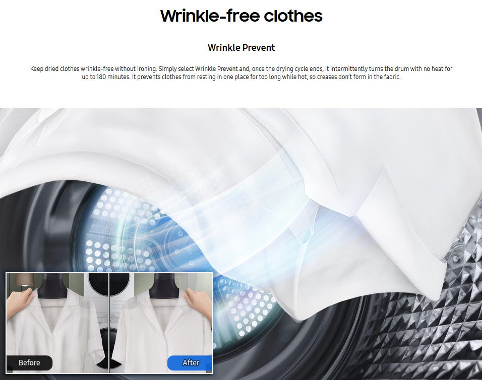 Samsung 9KG Heat Pump Dryer DV90T8240SX/FQ AI Control DV90T8240SX