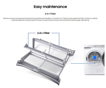 Samsung 9KG Heat Pump Dryer DV90T8240SX/FQ AI Control DV90T8240SX