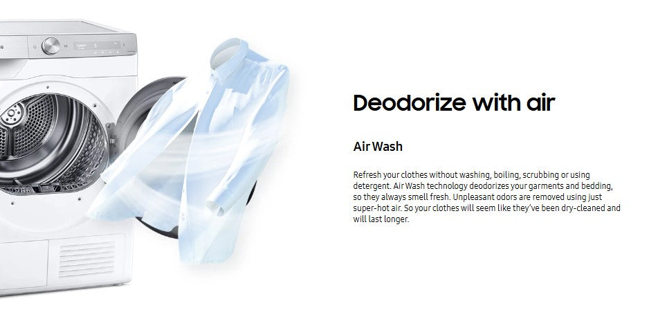 Samsung 9KG Heat Pump Dryer DV90T8240SX/FQ AI Control DV90T8240SX