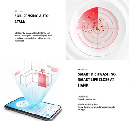 Toshiba Dishwasher DW-08T3(S)-MY table top 8 Place settings DW08T3SMY Turbo Heat Drying (Silver)