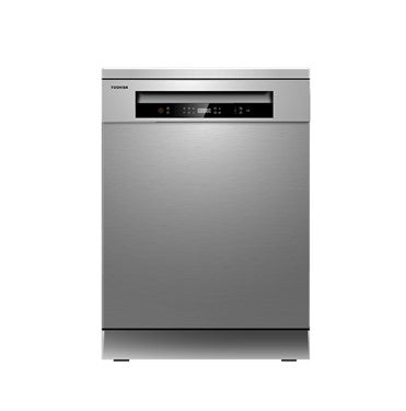 Toshiba Dishwasher DW-14F1 Free Standing with Dual Wash Zone DW14F1SMY (Silver)