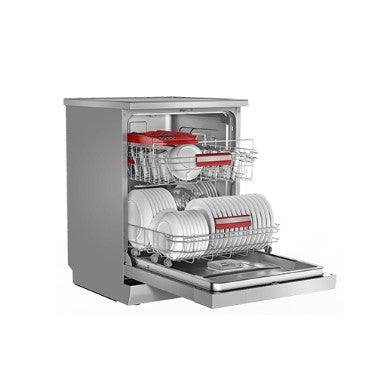 Toshiba Dishwasher DW-14F1 Free Standing with Dual Wash Zone DW14F1SMY (Silver)