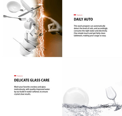 Toshiba Dishwasher DW-14F1 Free Standing with Dual Wash Zone DW14F1SMY (Silver)