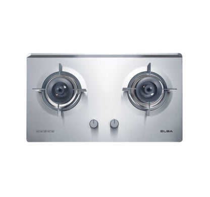 Elba 2 Burners Built-In Glass Hob Cast Iron Support EBH-M8962(SS) / EBHM8962SS