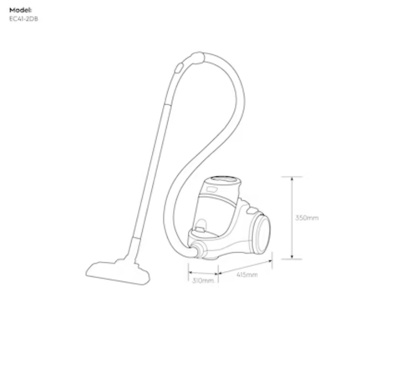 Electrolux EC41-2DB Ease C4 canister vacuum cleaner