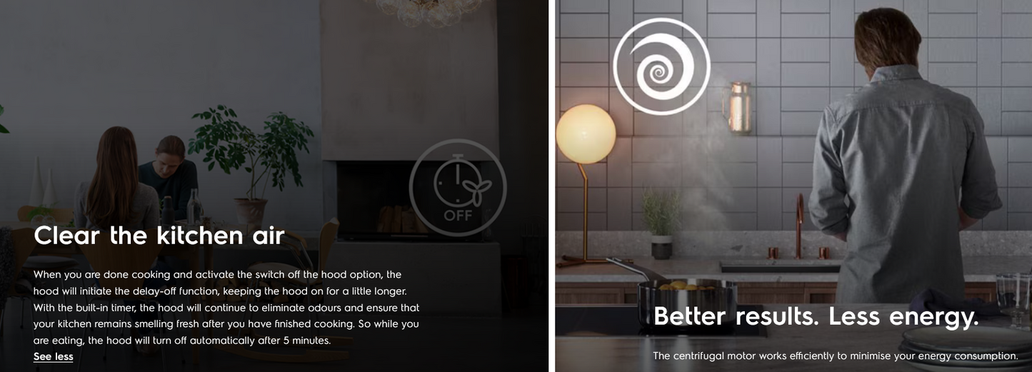 Electrolux ECS9610K 90cm UltimateTaste 500 Slope Cooker Hood