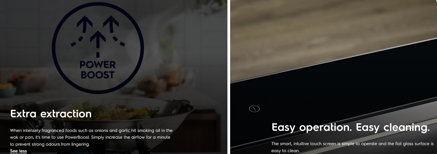 Electrolux ECS9610K 90cm UltimateTaste 500 Slope Cooker Hood