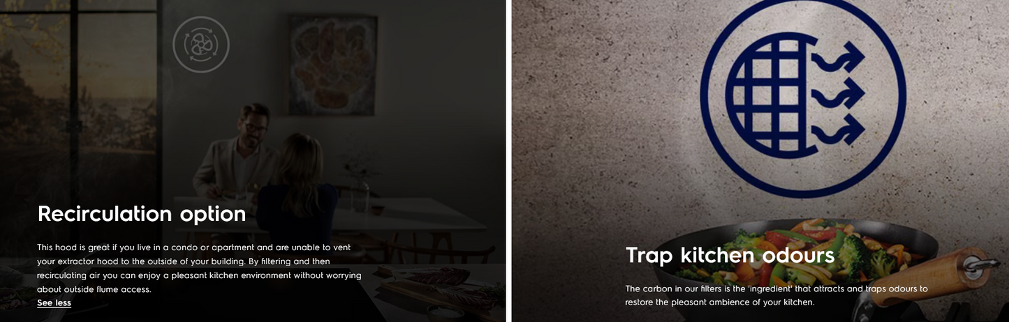 Electrolux ECT9520G 90cm UltimateTaste 500 Chimney Cooker Hood