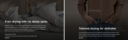 Electrolux EDH903R7WC 9kg UltimateCare 700 Heat Pump Dryer