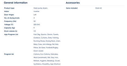 Electrolux EDH903R7WC 9kg UltimateCare 700 Heat Pump Dryer