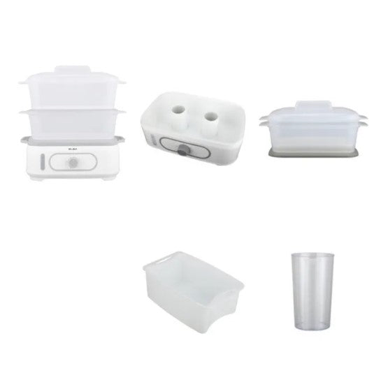 Elba 20L EFS-M2028(WH) 2 Layer of Interchangable Steam Basket EFSM2028WH