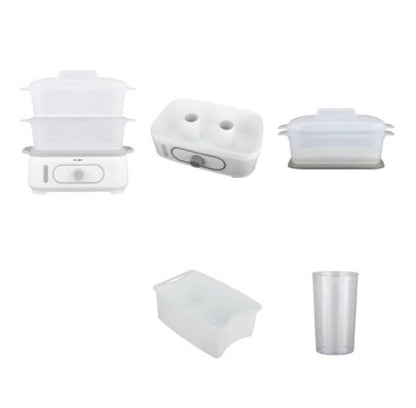 Elba 20L EFS-M2028(WH) 2 Layer of Interchangable Steam Basket EFSM2028WH