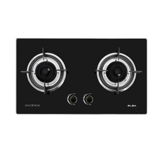 Elba 2 Burners Built in Glass Hob EGH-M8442G(BK) Tempered Glass, Black (4.8kW) EGHM8442GBK (Black)