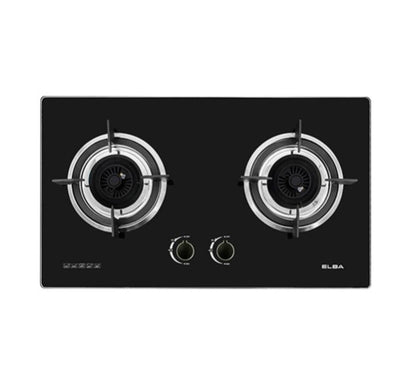 Elba 2 Burners Built in Glass Hob EGH-M8442G(BK) Tempered Glass, Black (4.8kW) EGHM8442GBK (Black)