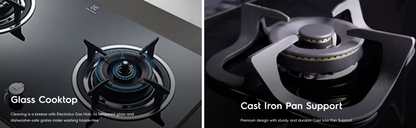 Electrolux EGT7627CK 78cm Built-in 2-Burner Gas Hob