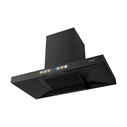 [COMBO] Elba 2 Burners Glass Stove EGH-M8442G(BK) - High Quality Tempered Glass, Black (4.8kW) + Hood EH-T9133(BK)