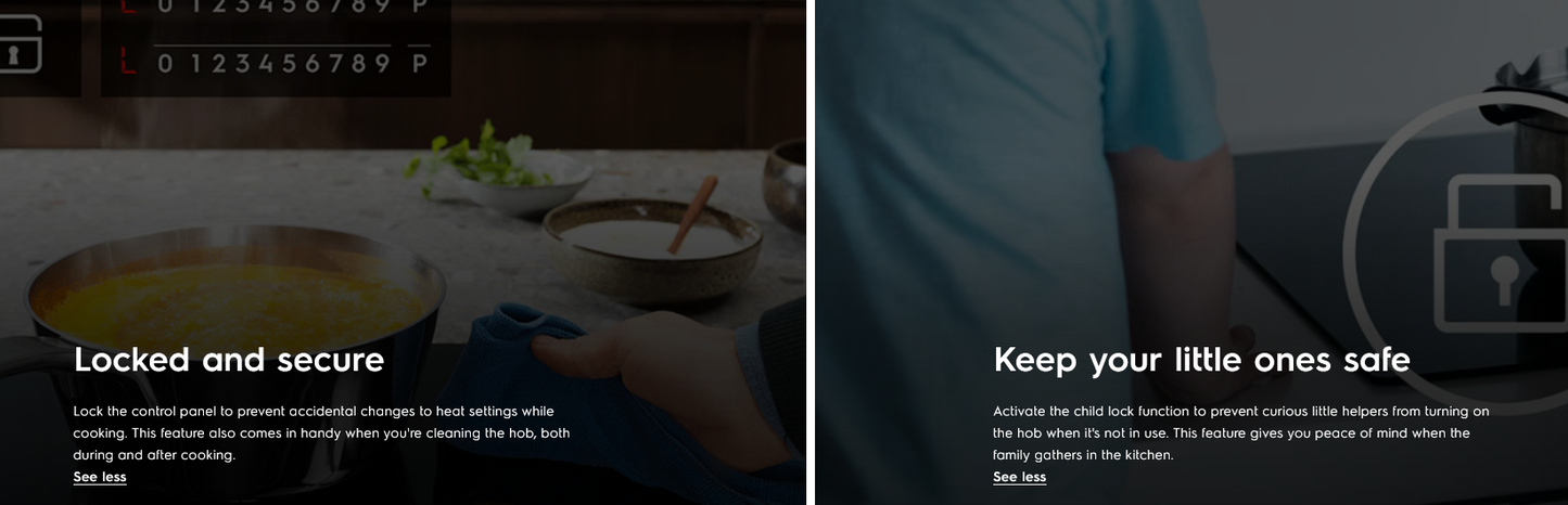 Electrolux EHC7240BA 70cm UltimateTaste 300 Built-in Radiant Hob with 2 Cooking Zones