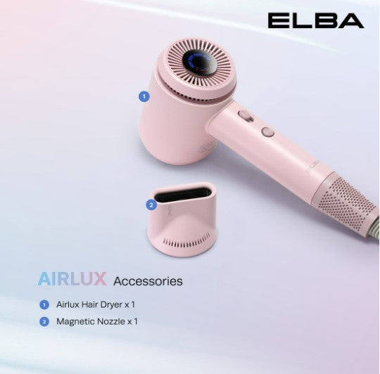 Elba Hair Dryer AIRLUX EHD-Q4643D(PK) DC Motor Candy Pink EHDQ4643DPK