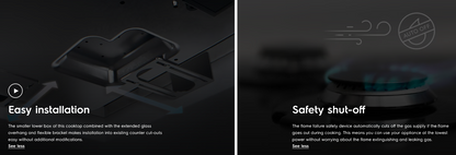 Electrolux EHG8241GE 80cm UltimateTaste 500 Built-in Gas Hob with 2 Cooking Zones