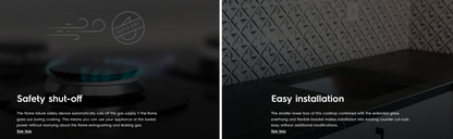 Electrolux EHG8321BC 80cm UltimateTaste 300 Built-in Gas Hob with 3 Cooking Zones