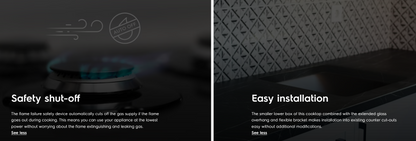 Electrolux EHG9331BC 90cm UltimateTaste 300 Built-in Gas Hob with 3 Cooking Zones