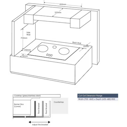 Electrolux EHG9351BC 90cm UltimateTaste 700 Built-in Gas Hob with 3 Cooking Zones