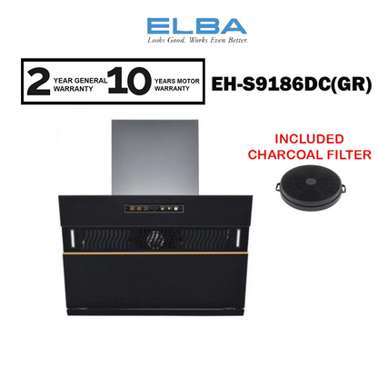 Elba Designer Cooker Hood EH-S9186DC(GR)Turbo boost EHS9186DC(GR)