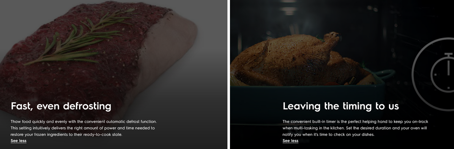 Electrolux EMSB20XG 60cm UltimateTaste 500 Built-in Grill Microwave Oven with 20L Capacity