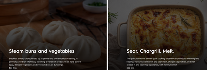 Electrolux EOS26T24BM 50cm UltimateTaste 900 freestanding electric oven with 26L capacity