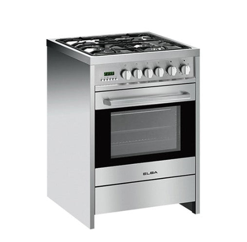 ELBA 56L Range Cooker EPRC-A6456GE(SS) 8 Function Oven 4 Burners EPRCA6456GESS