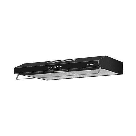 [COMBO] Elba Slim Hood ESH-M7598(BK) - Twin Motor + 2 Burners Glass Stove EGH-M8442G(BK) 4.8kW