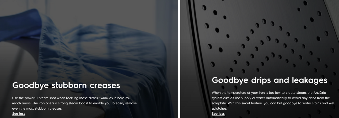 Electrolux ESI4007 1600 watt EasyLine steam iron (Orange)